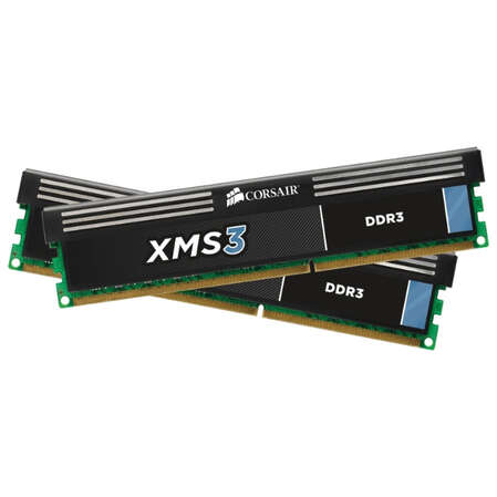 Модуль памяти DIMM 8Gb 2х4Gb KIT DDR3 PC12800 1600MHz Corsair XMS3 (CMX8GX3M2A1600C11)