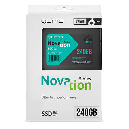 Внутренний SSD-накопитель 240Gb Qumo QMM-240GSU SATA3 2.5" Novation MM