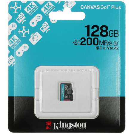 Карта памяти Micro SecureDigital 128Gb Kingston Canvas Go Plus SDXC (SDCG4/128GBSP)