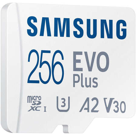 Карта памяти Micro SecureDigital 256Gb SDXC Samsung Evo Plus class10 UHS-I U3 (MB-MC256SA)