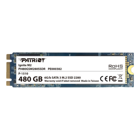 Внутренний SSD-накопитель 480Gb Patriot Ignite M.2 2280 PI480GSM280SSDR M.2 SATA3