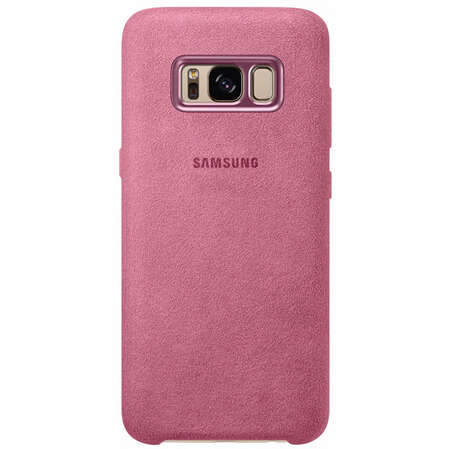 Чехол для Samsung Galaxy S8+ SM-G955 Alcantara Cover, розовый