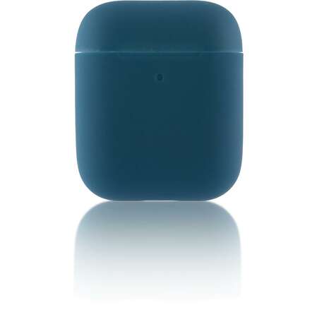 Чехол силиконовый Brosco для Apple AirPods 2 синий