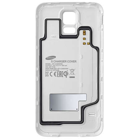 Крышка для беспроводной зарядки Galaxy S5 G900F/G900FD Samsung EP-CG900IWRGRU белая