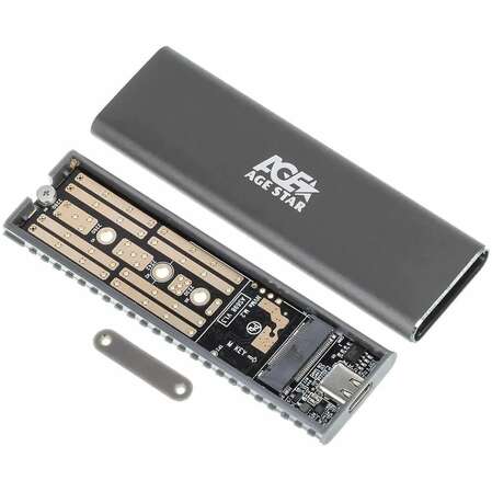 Корпус для SSD AgeStar 331UBNV1C M.2 NVME (M-key), USB3.0 Type C