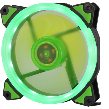 Вентилятор 120x120 Crown (CMCF-12025S-1232) Green Led 1500rpm 