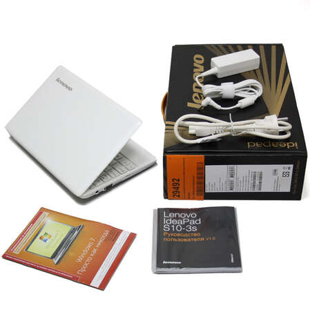 Нетбук Lenovo IdeaPad S10-3S Atom-N455/1Gb/160Gb/10"/WF/BT/cam/Win7 ST white 59-039037 (59039037) 6cell