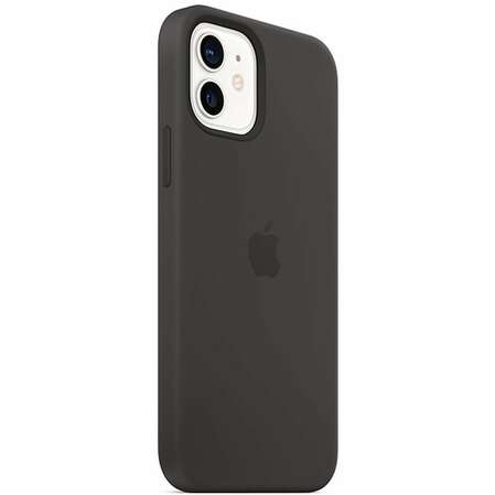 Чехол для Apple iPhone 12\12 Pro Silicone Case with MagSafe Black