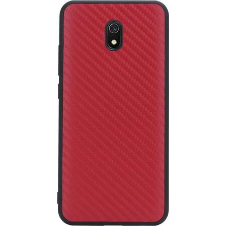 Чехол для Xiaomi Redmi 8A G-Case Carbon красный