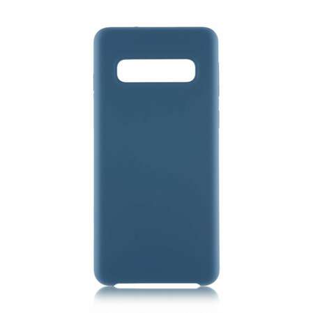 Чехол для Samsung Galaxy S10 SM-G973 Brosco Softrubber синий