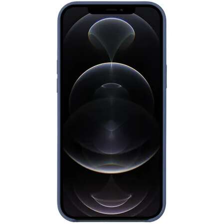 Чехол для Apple iPhone 12\12 Pro Deppa Liquid Silicone Pro Magsafe синий