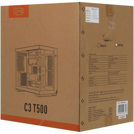 Корпус ATX Miditower PcCooler C3 T500 WH White