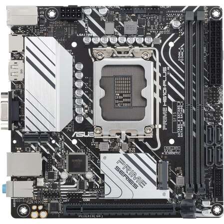 Материнская плата ASUS Prime H610I-Plus-CSM H610 Socket-1700 2xDDR5, 4xSATA3, 1xM.2, 1xPCI-E16x, 2xUSB3.2, D-Sub, DP, HDMI, Glan, mini-ITX