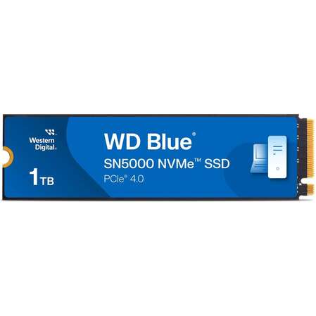 Внутренний SSD-накопитель 1000Gb Western Digital Blue SN5000 (WDS100T4B0E) M.2 2280 PCIe NVMe 4.0 x4