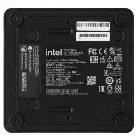 Неттоп Intel NUC NUC11PAHI50Z00 Intel Core i5-1135G7 (4.2 GHz, 8 Mb), 2xSO-DIMM DDR4, 1xM.2, 3xUSB3.1, 2xUSB3.1 Type C, Wi-Fi, DP, HDMI, GLan, Black