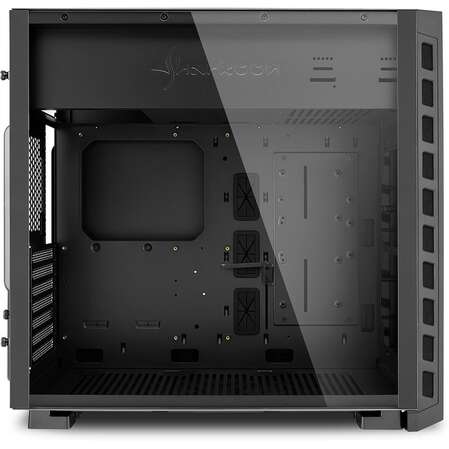 Корпус ATX Miditower Sharkoon NIGHT SHARK lite Tempered Glass Black
