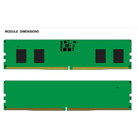 Модуль памяти DIMM 8Gb DDR5 PC44800 5600MHz Kingston (KVR56U46BS6-8)