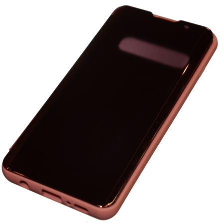 Чехол для Samsung Galaxy S10 SM-G973 Zibelino CLEAR VIEW розово-золотистый
