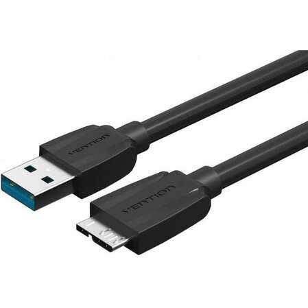 Кабель USB3.0 тип А(m)-microB(5P) 1м Vention (VAS-A48-B100)  Black Edition