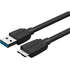 Кабель USB3.0 тип А(m)-microB(5P) 1м Vention (VAS-A48-B100)  Black Edition