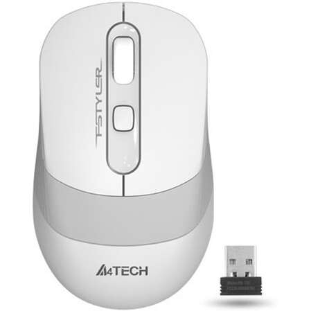 Мышь беспроводная A4Tech Fstyler FG10 White/Grey Wireless