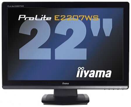 Монитор 22" Iiyama ProLite E2207WS-B1 TN 1680x1050 2ms VGA DVI