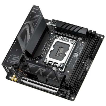 Материнская плата ASUS ROG Strix B860-I Gaming WiFi B860 Soc-1851 2xDDR5, 4xSATA3, RAID, 2хM.2, 1xPCI-E16x, 4xUSB3.2, 2xUSB3.2 Type C, DP, HDMI, WiFi, 2.5Glan, Mini-ITX