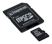 Micro SecureDigital 16Gb Kingston SDHC class 4 (SDC4/16GB) + SD адаптер