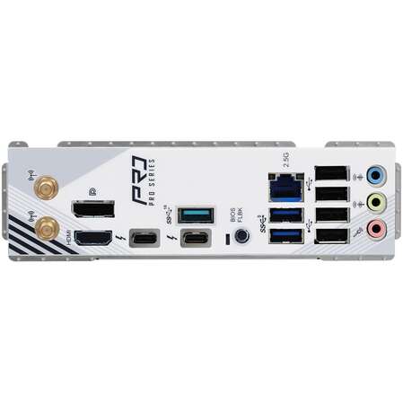 Материнская плата ASRock Z890 Pro RS WiFi White Z890 Soc-1851 4xDDR5, 4xSATA3, RAID, 4хM.2, 4xPCI-E16x, 3xUSB3.2, 2xUSB3.2 Type C, DP, HDMI, WiFi 2.5Glan, ATX