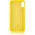 Чехол для Apple iPhone Xs Brosco Softrubber\Soft-touch, накладка, желтый