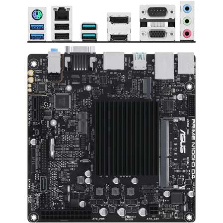 Материнская плата ASUS Prime N100I-D D4-CSM Intel N100 (3.4 GHz), 1xDDR4 SODIMM, 4xUSB3.2, D-Sub, DP, HDMI, GLan, mini-ITX Ret