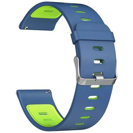 Ремень для умных часов Силиконовый ремешок для умных часов Lyambda Adhara 22 mm Blue/Green