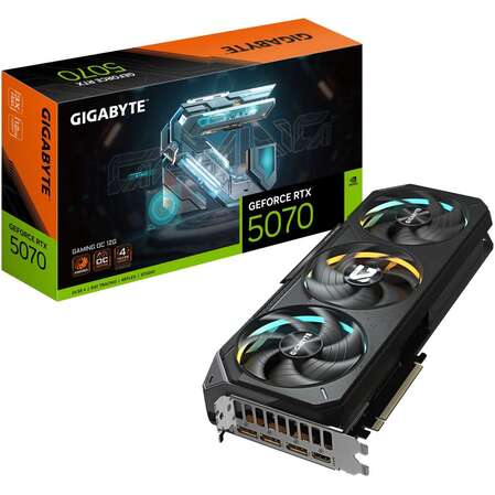 Видеокарта Gigabyte GeForce RTX 5070 12288Mb, Gaming OC 12 Gb (GV-N5070GAMING OC-12GD) 1xHDMI, 3xDP, Ret