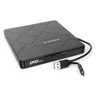 Внешний привод DVD-RW Gembird DVD-USB-04 DVD±R/±RW USB3.0 Black + картридер