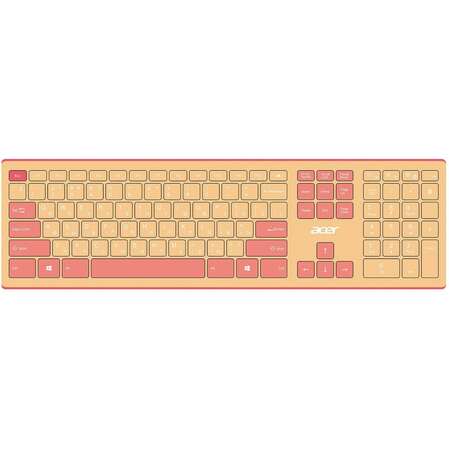 Клавиатура+мышь Acer OCC205 Wireless Beige/Pink