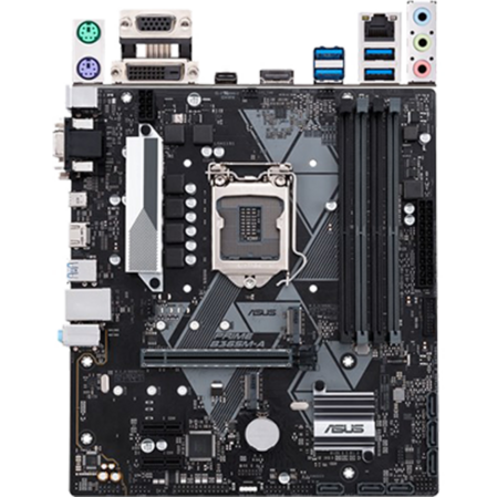 Материнская плата ASUS Prime B365M-A B365 Socket-1151v2 4xDDR4, 6xSATA3, 2xM.2, 1xPCI-E16x, 4xUSB3.1, 1xUSB3.1 Type C, D-Sub, DVI-D, HDMI, Glan, mATX