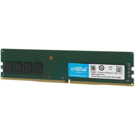 Модуль памяти DIMM 8Gb DDR4 PC25600 3200MHz Crucial (CB8GU3200)