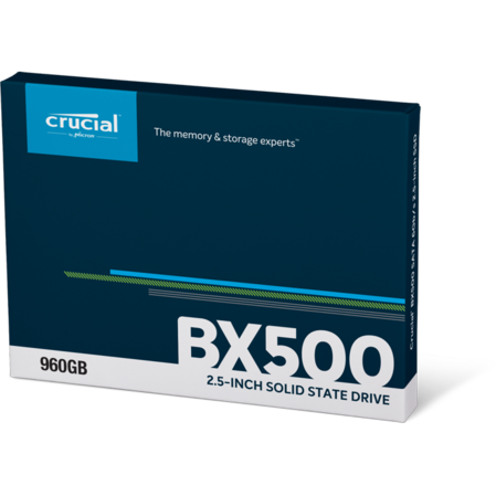 Внутренний SSD-накопитель 960Gb Crucial CT960BX500SSD1 SATA3 2.5" BX500