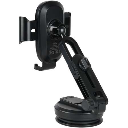 Держатель автомобильный c беспроводной зарядкой TFN Gravity QI22 15W черный