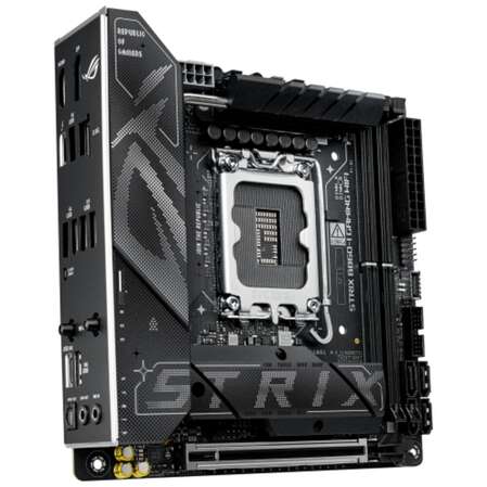 Материнская плата ASUS ROG Strix B860-I Gaming WiFi B860 Soc-1851 2xDDR5, 4xSATA3, RAID, 2хM.2, 1xPCI-E16x, 4xUSB3.2, 2xUSB3.2 Type C, DP, HDMI, WiFi, 2.5Glan, Mini-ITX