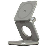 Беспроводная зарядная панель 3 в 1 Magssory Fold Pro WCH063 Qi2 Titanium