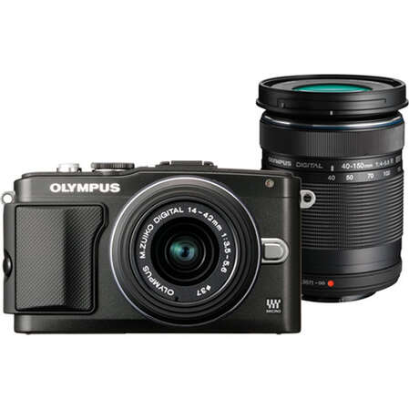 Компактная фотокамера Olympus E-PL5 Kit 14-42 II + 40-150 black