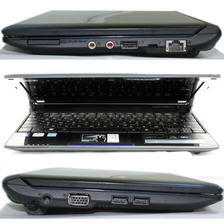 Нетбук Acer Aspire One AO532h-2Db Atom N450/1/250/10.1"HD/Win 7 Starter/black-blue (LU.SAL0D.283)