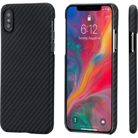 Чехол для Apple iPhone Xs Pitaka MagCase, черный\серый