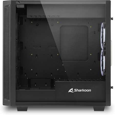 Корпус ATX Miditower Sharkoon REV220 Tempered Glass RGB Led Black
