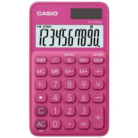 Калькулятор Casio SL-310UC-RD-S-EC красный 10-разр.