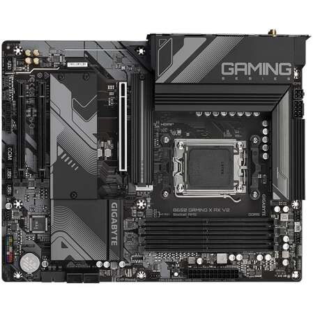 Материнская плата Gigabyte B650 Gaming X AX V2 Socket-AM5 AMD B650 4xDDR5, 4xSATA3, RAID, 3xM.2, 3xPCI-E16x, 5xUSB3.2, 1xUSB3.2 Type C, DP, HDMI, WiFi, 2.5Glan, ATX Ret