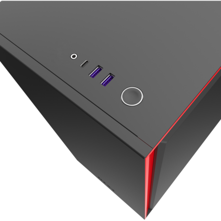 Корпус ATX Miditower NZXT H710i CA-H710I-BR Black/Red