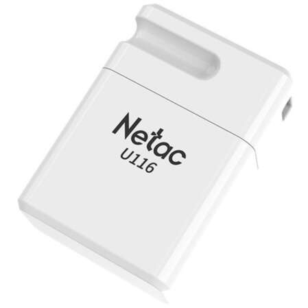 USB Flash накопитель 64GB Netac U116 ( NT03U116N-064G-20WH ) USB2.0 Белый