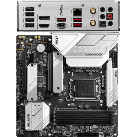 Материнская плата MSI MAG B660M Mortar WiFi DDR4 B660 Socket-1700 4xDDR4, 6xSATA3, RAID, 2xM.2, 2xPCI-E16x, 3xUSB3.2, 1xUSB3.2 Type C, DP, HDMI, WiFi, 2.5Glan, mATX